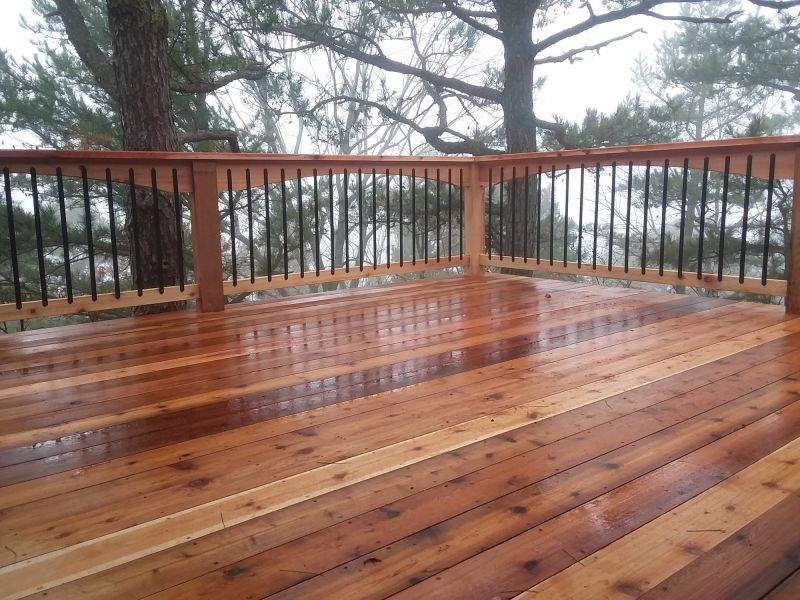 Cedar Deck Installation in Greenwich, CT