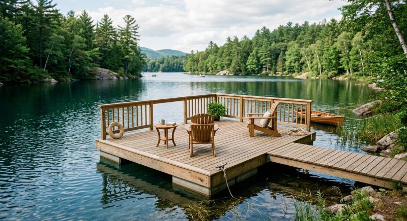 Floating Deck Installation in Greenwich, CT