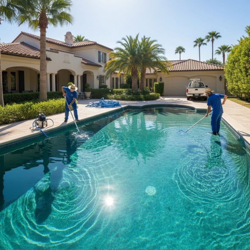 Above Ground Pool Cleaning detail