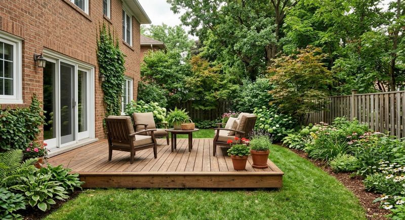 Ground Level Deck Construction in Framingham, MA