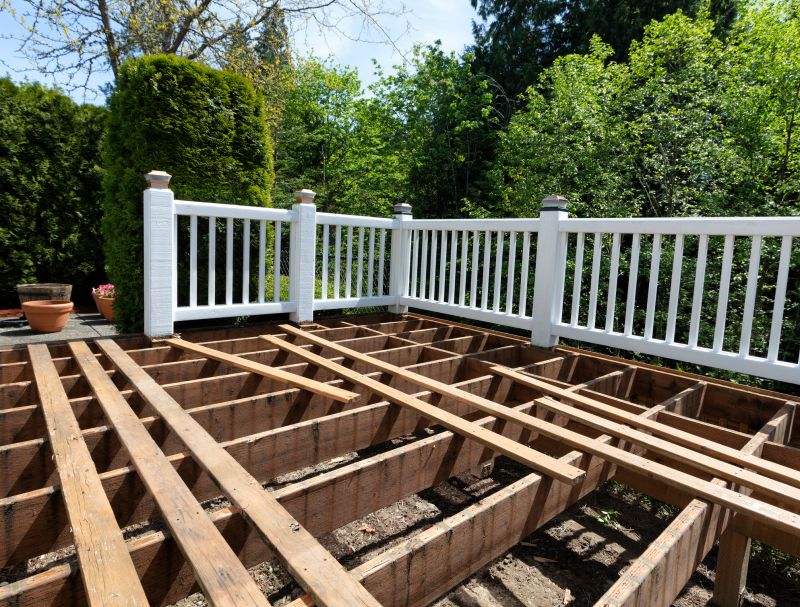 Ground Level Deck Construction in Framingham, MA
