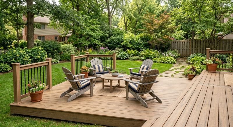 Ground Level Deck Construction in Nashua, NH