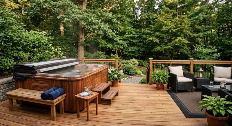 Hot Tub Deck Construction in Warwick, RI