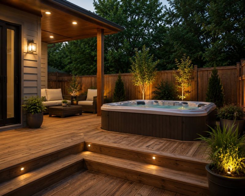 Hot Tub Deck Construction in Greenwich, CT