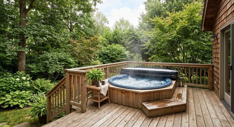 Hot Tub Deck Construction in Manchester, NH