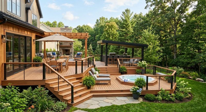 Multi Level Deck Installation in Framingham, MA
