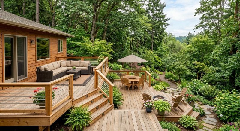 Multi Level Deck Installation in Danbury, CT