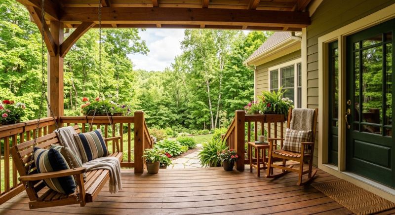 Wood Porch Construction in Manchester, NH