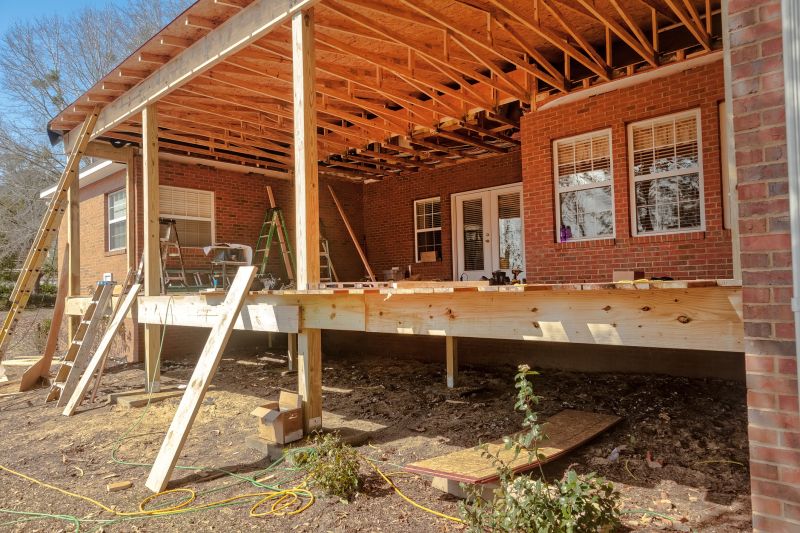 Wood Porch Construction in Framingham, MA