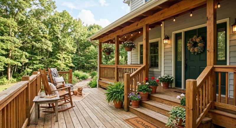 Wood Porch Construction in Danbury, CT