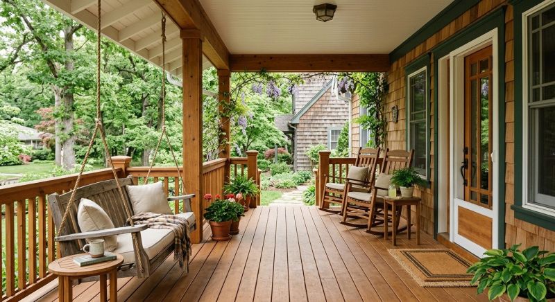 Wood Porch Construction in Burlington, VT