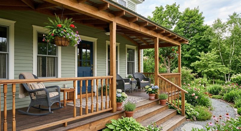Wood Porch Construction in Framingham, MA